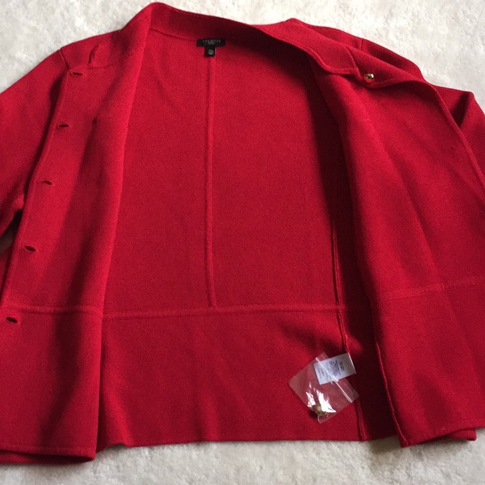 Talbots Stand Collar Sweater Jacket - image 3